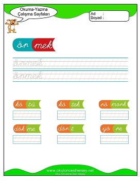 öbüşzç Grubu Çalışma Sayfaları